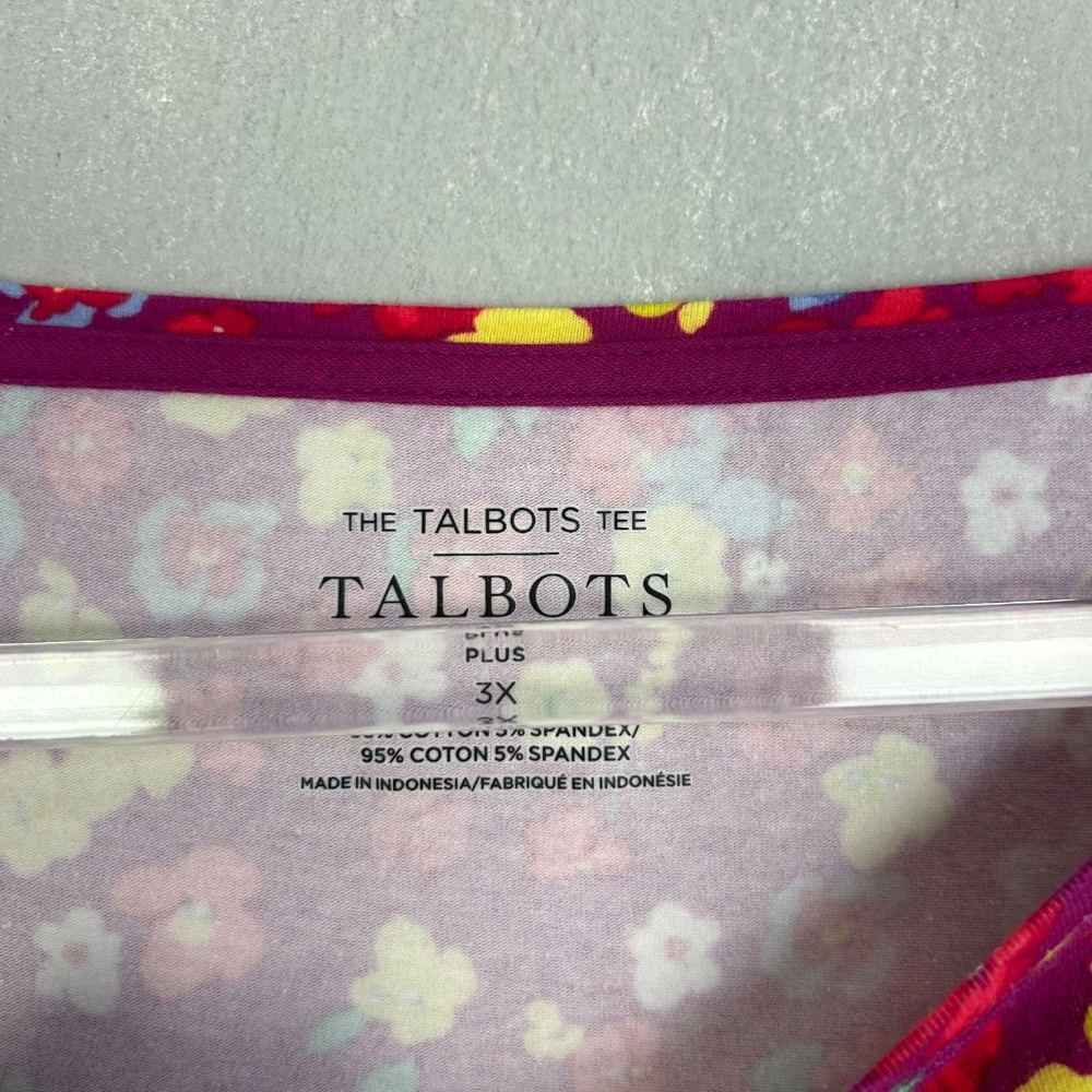 Talbots Plus Size 3x The Talbots Tee 3/4 Sleeve P… - image 7